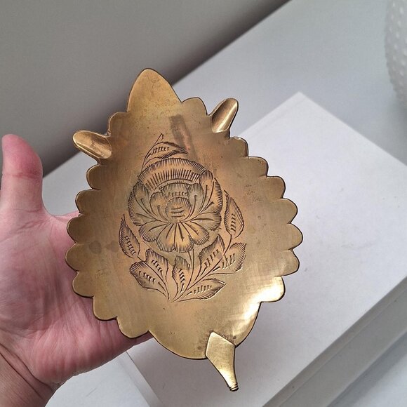 Vintage brass ashtray - MCM - Picture 2 of 2